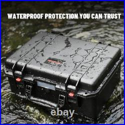 TSA Approved Pistol Case for Multiple Handguns Waterproof Hard Gun Case with P