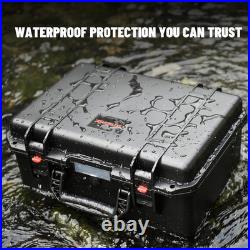 TSA Approved Pistol Case for Multiple Handguns Waterproof Hard Gun Case with P