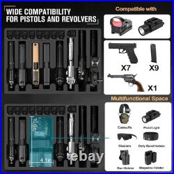 TSA Approved Pistol Case for Multiple Handguns Waterproof Hard Gun Case with P