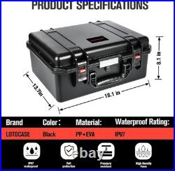 TSA Approved Pistol Case for Multiple Handguns Waterproof Hard Gun Case with P