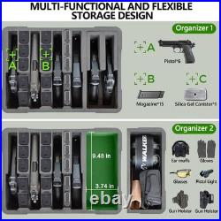 TSA Approved Pistol Gun Case for Multiple Handguns Hard Shell Waterproof &