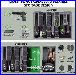 TSA Approved Pistol Gun Case for Multiple Handguns Hard Shell Waterproof