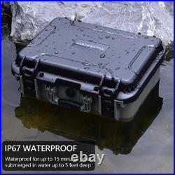 TSA Approved Pistol Gun Case for Multiple Handguns Hard Shell Waterproof &