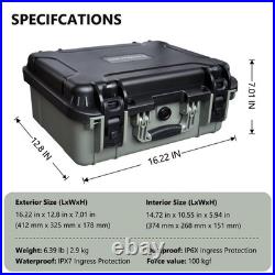 TSA Approved Pistol Gun Case for Multiple Handguns Hard Shell Waterproof &