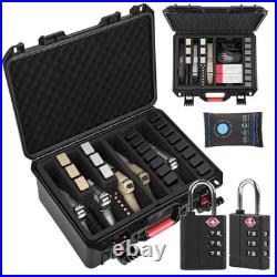 TSA Approved Pistol Gun Case for Multiple Handguns Hard Shell Waterproof & Dus