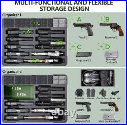 TSA Approved Pistol Gun Case for Multiple Handguns Hard Shell Waterproof & Dus