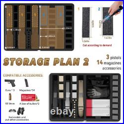 TSA Approved Pistol Gun Case for Multiple Handguns Hard Shell Waterproof & Dus