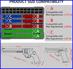 TSA Approved Pistol Gun Case for Multiple Handguns Hard Shell Waterproof & Dus