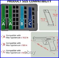 TSA Approved Pistol Gun Case for Multiple Handguns Hard Shell Waterproof & Dus