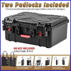 TSA Approved Pistol Gun Case for Multiple Handguns Hard Shell Waterproof & Dus TSA Approved Pistol Gun Case for Multiple Handguns Hard Shell Waterproof & Dus