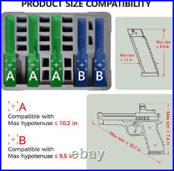 TSA Approved Pistol Gun Case for Multiple Handguns Hard Shell Waterproof & Dus