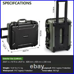 TSA Approved Pistol Gun Case for Multiple Handguns Hard Shell Waterproof & Dus