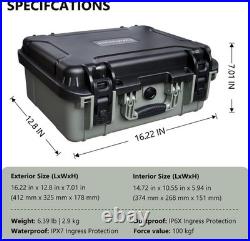 TSA Approved Pistol Gun Case for Multiple Handguns Hard Shell Waterproof & Dus