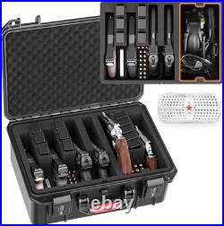 TSA Approved Pistol Hard Shell Case, Tsa Pistol Case Holds 6 Pistols & 11 Magazin TSA Approved Pistol Hard Shell Case, Tsa Pistol Case Holds 6 Pistols & 11 Magazin