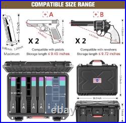TSA Approved Pistol Hard Shell Case, Tsa Pistol Case Holds 6 Pistols & 11 Magazin TSA Approved Pistol Hard Shell Case, Tsa Pistol Case Holds 6 Pistols & 11 Magazin