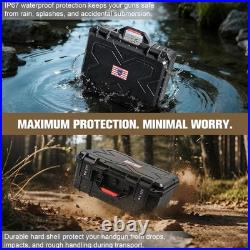 TSA Approved Pistol Hard Shell Case, Tsa Pistol Case Holds 6 Pistols & 11 Magazin TSA Approved Pistol Hard Shell Case, Tsa Pistol Case Holds 6 Pistols & 11 Magazin