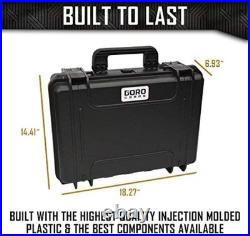 TSA Compliant & Waterproof Gun Case with Foam for 4 Pistols Travel Friendly