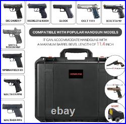 TSA Gun Pistol Case for 8 Handguns Holds 8 Pistol Case & 27 Magazines, Pre-cut TSA Gun Pistol Case for 8 Handguns Holds 8 Pistol Case & 27 Magazines, Pre-cut