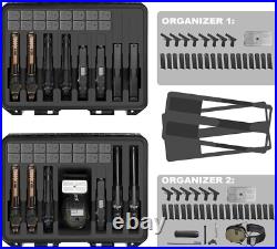 TSA Gun Pistol Case for 8 Handguns Holds 8 Pistol Case & 27 Magazines, Pre-cut TSA Gun Pistol Case for 8 Handguns Holds 8 Pistol Case & 27 Magazines, Pre-cut