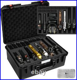 TSA Pistols Gun Case for 8 Handguns Holds 8 Pistols & 13 Magazines, Pre-cut Wa TSA Pistols Gun Case for 8 Handguns Holds 8 Pistols & 13 Magazines, Pre-cut Wa