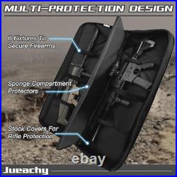 Tactical Double Long Gun Bag Case Backpack withPistol Handgun Case, Lockable Zipper Tactical Double Long Gun Bag Case Backpack withPistol Handgun Case, Lockable Zipper