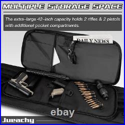 Tactical Double Long Gun Bag Case Backpack withPistol Handgun Case, Lockable Zipper Tactical Double Long Gun Bag Case Backpack withPistol Handgun Case, Lockable Zipper
