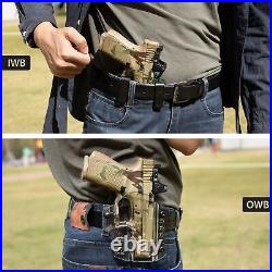 Tactical Gun Holster Inside Waistband Case With L Shape Clip Right Hand Polymer