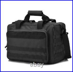 Tactical Gun Shooting Range Bag Deluxe Range Duffle Bags Black Hunting Bag