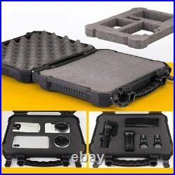 Tactical Hard Plastic Pistol Handgun Carry Case Lockable Storage Portable Box BK