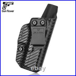 Tactical Holster Carbon Fiber Kydex Gun Case With Belt Clip Right Hand IWB Black