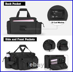 Tactical Pistol Range Bag with 4 Padded Cases for Secure Transport
