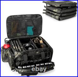 Tactical Pistol Range Bag with 4 Pistol Cases Padded Gun Duffle Range Bag Camo