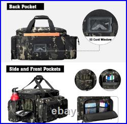 Tactical Pistol Range Bag with 4 Pistol Cases Padded Gun Duffle Range Bag Camo