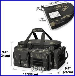 Tactical Pistol Range Bag with 4 Pistol Cases Padded Gun Duffle Range Bag Camo
