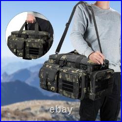 Tactical Pistol Range Bag with 4 Pistol Cases Padded Gun Duffle Range Bag Camo