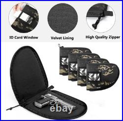 Tactical Pistol Range Bag with 4 Pistol Cases, Padded Gun Duffle Range Bag with