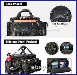 Tactical Pistol Range Bag with 4 Pistol Cases, Padded Gun Duffle Range Bag with