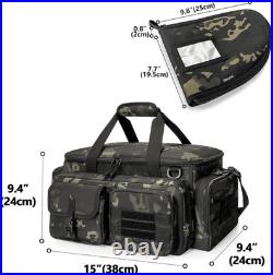 Tactical Pistol Range Bag with 4 Pistol Cases, Padded Gun Duffle Range Bag with