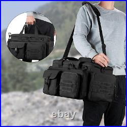 Tactical Pistol Range Bag with 4 Pistol Cases, Padded Gun Duffle Range Bag with