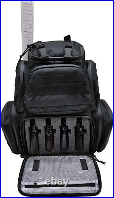 Tactical Range Backpack Bag Gun Firearm Accessories Shooting Ammo Pistol Case