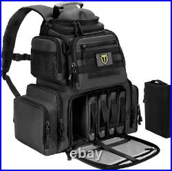 Tactical Range Backpack Bag for Gun and Ammo with Pistol Case