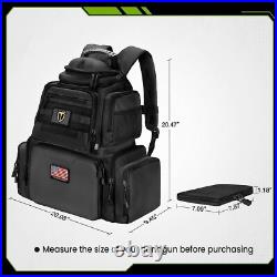 Tactical Range Backpack Bag for Gun and Ammo with Pistol Case