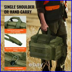VEVOR Tactical Range Backpack – Holds 6 Pistols & 10 Magazines, Green, 600D Polyester