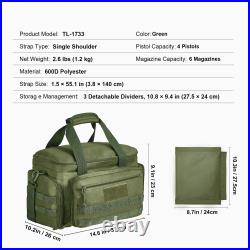 Tactical Range Backpack for 6/2/4/3 Pistols Gun Backpack Green/Brown/Black