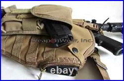Tactical Rifle Scabbard Sling Gun Case Tan Pistol & Mag Pouch Included Bug Out