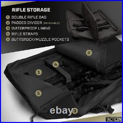 Tacticon Double Rifle Bag 2 Hard Rifles + 2 Pistols Tuckable Backpack Strap Tacticon Double Rifle Bag 2 Hard Rifles + 2 Pistols Tuckable Backpack Strap