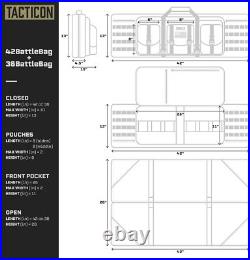 Tacticon Double Rifle Bag 2 Hard Rifles + 2 Pistols Tuckable Backpack Strap Tacticon Double Rifle Bag 2 Hard Rifles + 2 Pistols Tuckable Backpack Strap