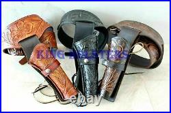 Tooled Holster Gun Case Drop Loop LEATHER RIG SASS COWBOY CHRISTMAS GIFT