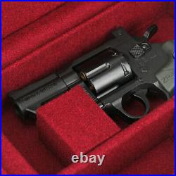 Tourbon Genuine Leather Handgun Box Pistol Revolver Storage Universal Gun Case