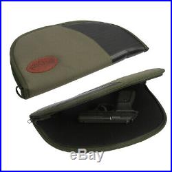 Tourbon Pistol Soft Padded Rug Case Hand Gun Storage Large Bag 14.5 Hunting Zip